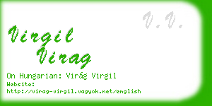 virgil virag business card
