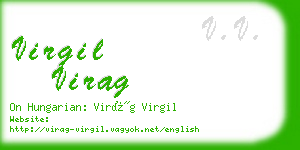 virgil virag business card